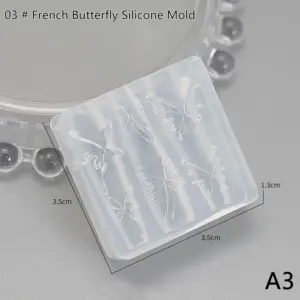 Butterfly Design Nail Mold