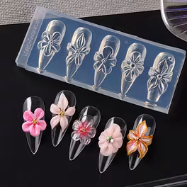 Simple Flower design Nail Mold